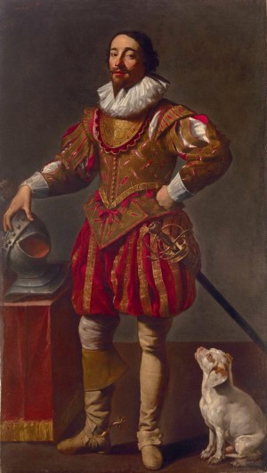 Portrait of a gentleman and his dog